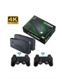 Game Stick El Atarisi 2.4g Kablosuz Çift Kol Oyunlar 4k Game Stick 3500 Oyunlu Atari Uyumlu