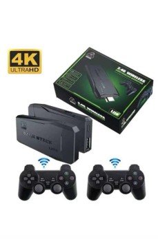 Game Stick El Atarisi 2.4g Kablosuz Çift Kol Oyunlar 4k Game Stick 3500 Oyunlu Atari Uyumlu