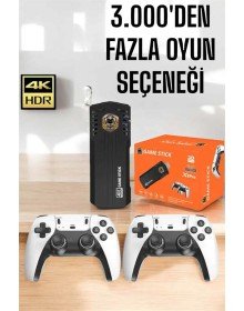 Game Stick Retro 8K ULTRA HD Video Oyun Konsolu Android Tv Özelliği