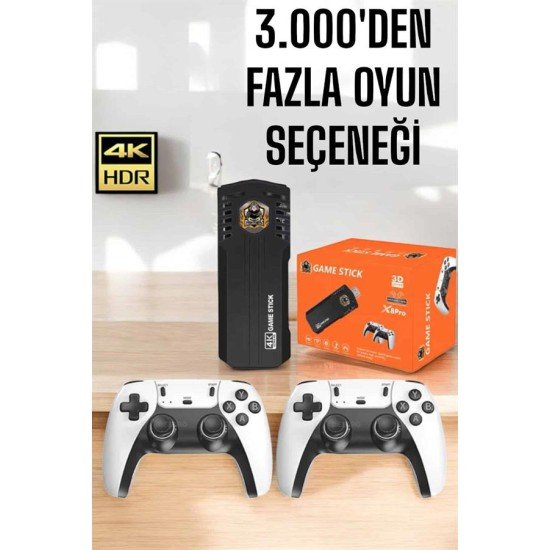Game Stick Retro 8K ULTRA HD Video Oyun Konsolu Android Tv Özelliği Game Stick Retro 8K ULTRA HD Video Oyun Konsolu Android Tv Özelliği
