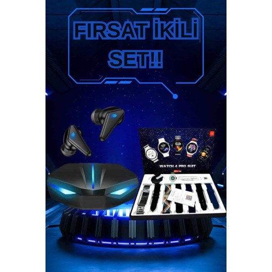 Kulaklık ve Çok Kordonlu Akıllı Saat Gürültü Önleyici GPS Desteği Kulaklık ve Çok Kordonlu Akıllı Saat Gürültü Önleyici GPS Desteği