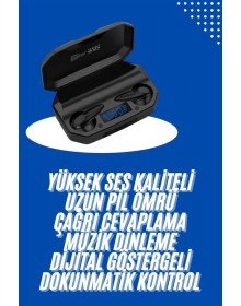 Kulaklık Bluetooth 5.2 Kablosuz Kulakiçi Rgb Işıklı Çift Mikrofonlu