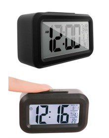 Gece Dijital Masa Saati Dijital Alarmlı Led Ekran Pilli Çalar Saat