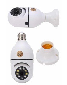 Gece Görüşlü Akıllı Dönebilen Ev Kamerası Ampül Kamera