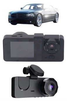 Gece Görüşlü DVR 3 Lensli Araç İçi Sürüş Kamerası Video Kaydedici