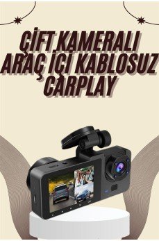 Gece Görüşlü DVR 3 Lensli Araç İçi Sürüş Kamerası Video Kaydedici