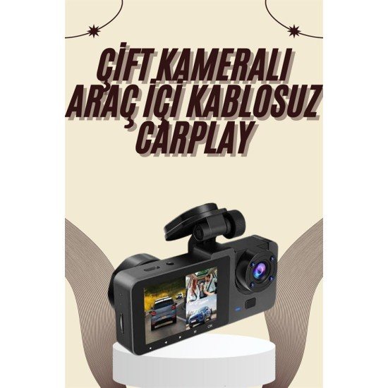 Gece Görüşlü DVR 3 Lensli Araç İçi Sürüş Kamerası Video Kaydedici Gece Görüşlü DVR 3 Lensli Araç İçi Sürüş Kamerası Video Kaydedici