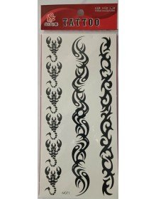 Geçici Dövme Şablonu 3lü - M071