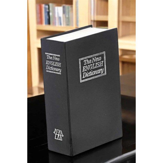 Gizli Kasa İngilizce Sözlüğü Kitap Görünümlü Anahtarlı Gizli Mini Çelik Kasa Kilitli Gizli Kasa İngilizce Sözlüğü Kitap Görünümlü Anahtarlı Gizli Mini Çelik Kasa Kilitli