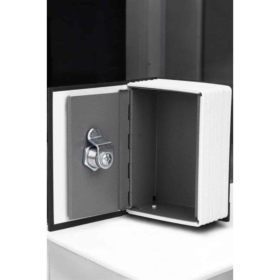 Gizli Kasa Kitap Görünümlü Anahtarlı Çelik Mini Kasa