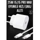 Güç Adaptörü ve Kablosu Şarj Aleti 15/15 Pro Max Uyumlu Hızlı Şarj