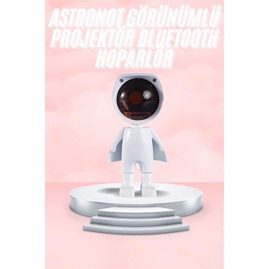 Gün Batımı Lambası Işık Arka Plan Projektör Sevimli Astronot Enerji Tasarruflu