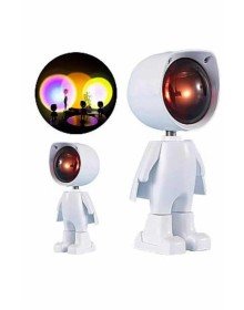 Gün Batımı Projektör Lamba Astronot Görünümlü Dekoratif Masa Lambası