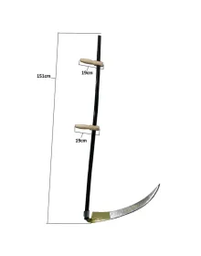 Günaş Komple Tırpan - Metal Saplı 6 Parça Set - Ahşap Elcik 65 cm