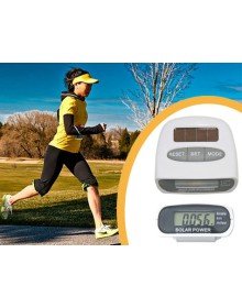 Güneş Enerjili Pedometre ve Kalori Ölçer Adımsayar