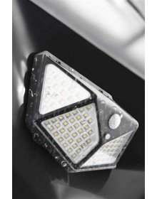 Güneş Enerjili Bahçe Aydınlatma Lambası Solar 100 Led Lamba