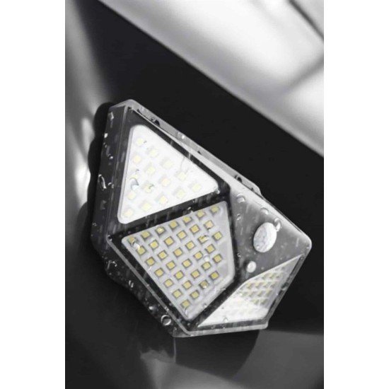 Güneş Enerjili Bahçe Aydınlatma Lambası Solar 100 Led Lamba