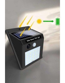 Güneş Enerjili Bahçe Lambası Solar Gece Aydınlatma Sensörlü Lamba