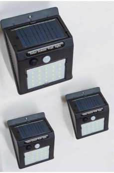 Güneş Enerjili Bahçe Lambası Solar Gece Aydınlatma Sensörlü Lamba