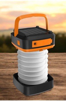 Güneş Enerjili Led Lamba Kamp Lambası Katlanabilir Lamba USB Şarjlı
