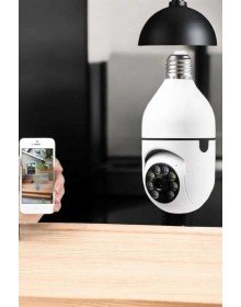 Güvenlik Kamerası Wifi Kamera Duylu Ev Kamerası Wifi Bağlantılı Dönebilen