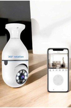 Güvenlik Kamerası Wifi Kamera Duylu Ev Kamerası Wifi Bağlantılı Dönebilen