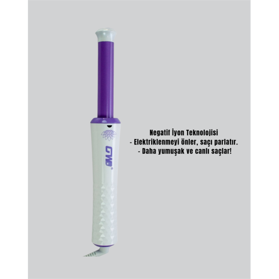 GW Taşınabilir Saç Maşası – 360° Döner Kablo, Negatif İyonlu Seramik Teknoloji