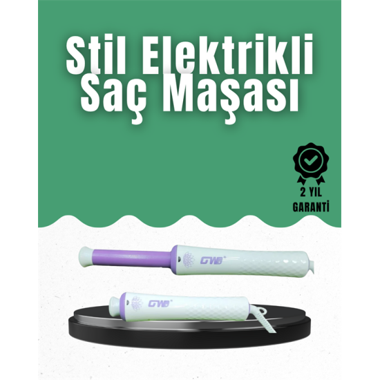 GW Taşınabilir Saç Maşası – 360° Döner Kablo, Negatif İyonlu Seramik Teknoloji