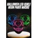 Hallowen Parti Maskesi Neon Led Işıklı Maske 3 Modlu Cadılar Bayramı Maskesi