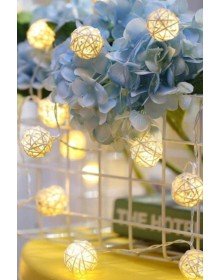 Hasır Toplar Led Işık 2 metre GÜN IŞIĞI Dekor Lambası