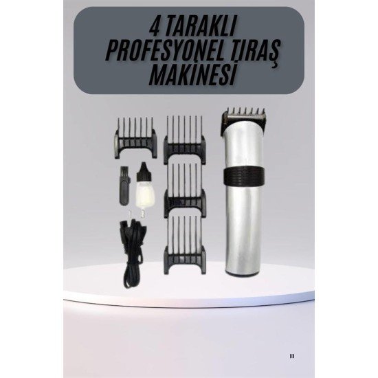 Hassas Ciltlere Özel Saç Sakal ve Vücut Kuaför Tipi Şarjlı Tıraş Makinesi