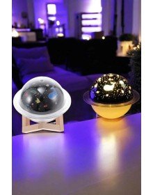 Hava Nemlendirici Masa ve Gece Lambası USB Projeksiyon Aromaterapi