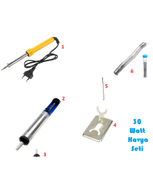 Havya Lehim Set 30 W - 6 Parça Lehim Seti