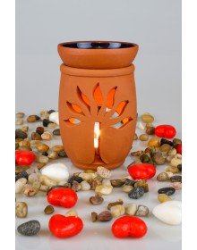 Hayat Ağacı El Yapımı Çömlek Buhurdanlık Tütsülük