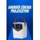 HD Ayaklı Portatif Projeksiyon Cihazı Android İşlemcili Sinema Projektörü