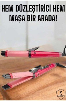 Hem Düzleştirici Hem Maşa Saç Şekillendirici