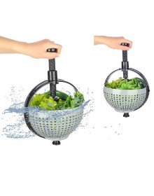 Hızlı Salata Kurutucu Süzgeç- Dönerli Süzgeç Dev Boy
