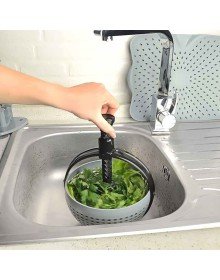 Hızlı Salata Kurutucu Süzgeç- Dönerli Süzgeç Dev Boy