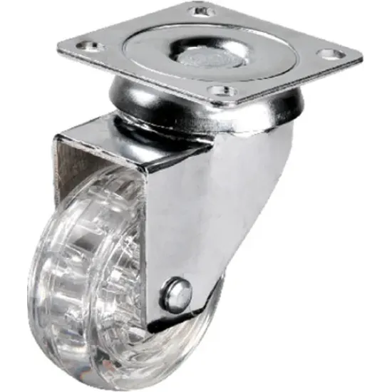 Hts 301 - 50x20 mm Şeffaf Makaralı Tablalı Teker Hts 301 - 50x20 mm Şeffaf Makaralı Tablalı Teker