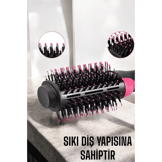 1200 Watt Gücünde, Negatif İyon Teknolojili, 3 Isı Kademeli Fön Tarağı 1200 Watt Gücünde, Negatif İyon Teknolojili, 3 Isı Kademeli Fön Tarağı