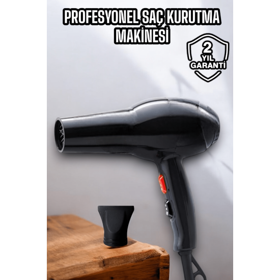 Tüm Saç Tiplerine Uygun, İki Kademeli Hız Ayarlı Fön Makinesi