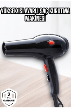 2200 Watt Profesyonel Saç Kurutma Makinesi Güçlü ve Dayanıklı Tasarım