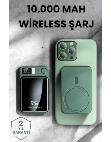 Pratik ve Taşınabilir 10.000 mAh Wireless Powerbank Hızlı Şarj Avantajı