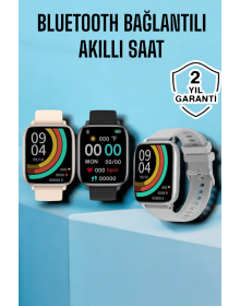 Titreşimli, Sağlık Takipli, Yeni Nesil Akıllı Saat  400mAh Batarya Kapasiteli