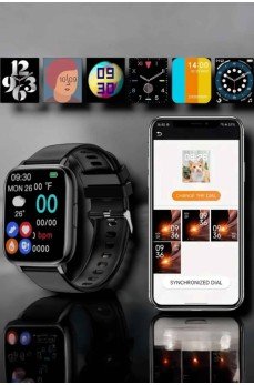 Suya Dayanıklı Bluetooth Akıllı Saat GPS, Adımsayar, Nabız & Sağlık Takibi