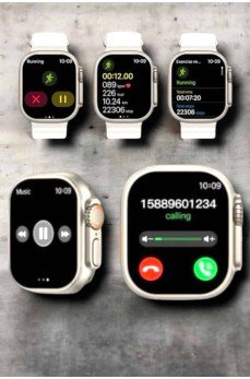 Suya ve Toza Dayanıklı 45 MM Akıllı Saat Bildirim ve Cevapsız Çağrı Görüntüleme