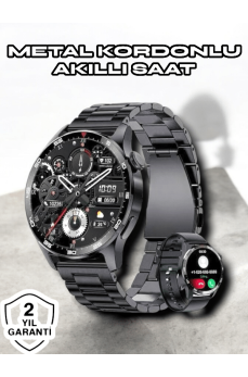 NFC ve Kablosuz Şarjlı Akıllı Saat EKG, Nabız & Spor Modları ile iOS ve Android Uyumlu