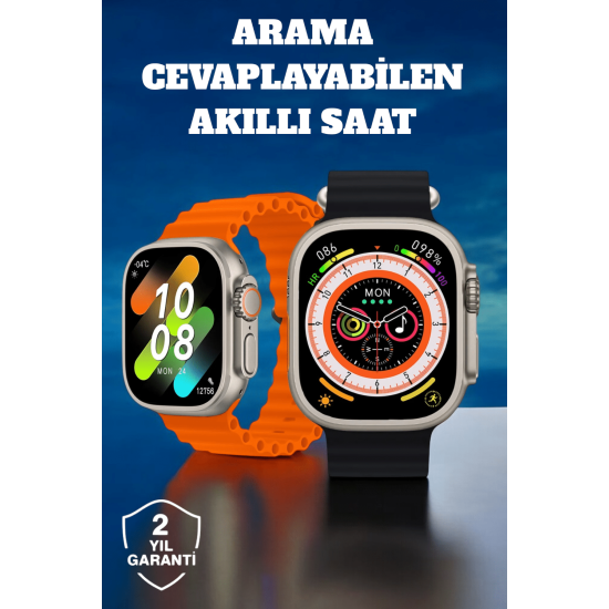 Kablosuz Şarjlı, Çağrı ve Müzik Kontrolü Sağlayan Akıllı Saat