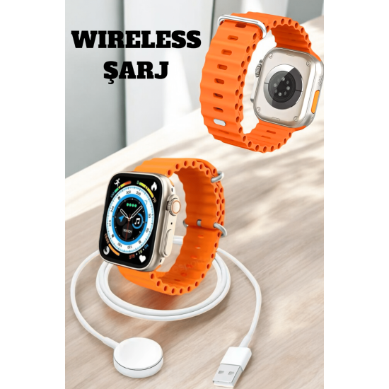 Kablosuz Şarjlı, Çağrı ve Müzik Kontrolü Sağlayan Akıllı Saat