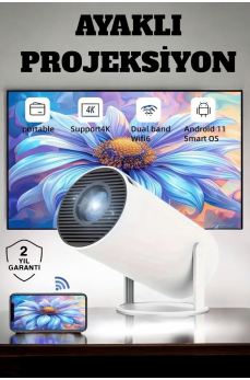 130 İnç Geniş Ekran ve 4K Destekli Full HD Projeksiyon Cihazı